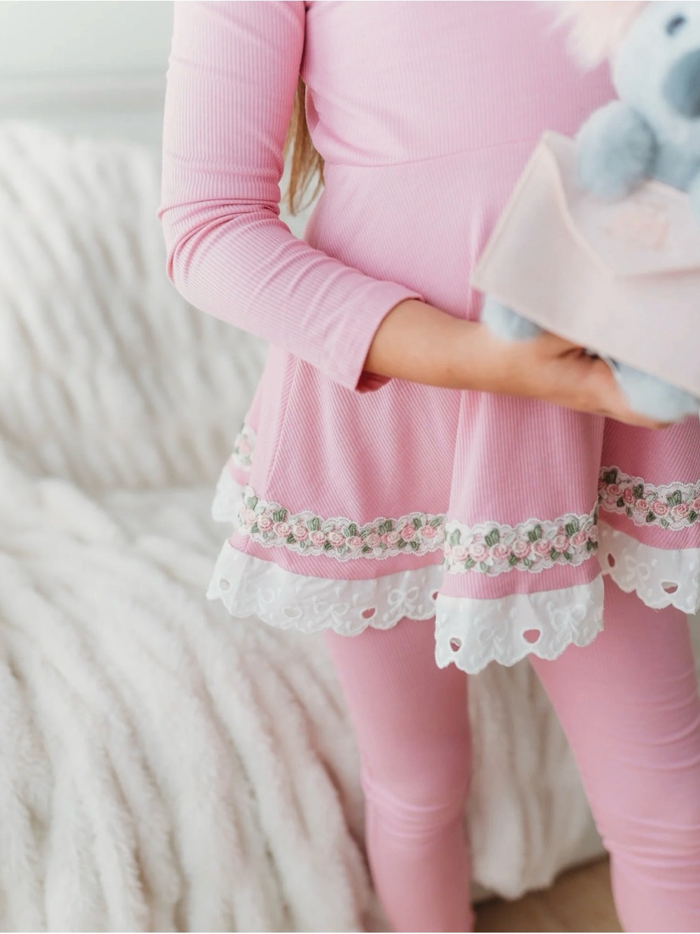 Love & Grow Clothing Girls' Rosette Comfort Set